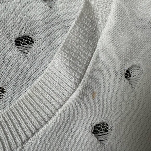 Sandro Paris White Cardigan Sz 2 - Picture 14 of 14